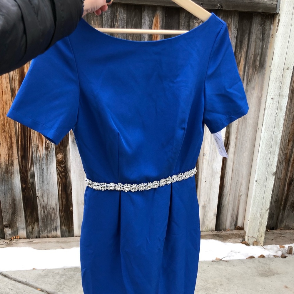 Paper Dolls Blue Pencil Dress